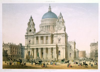 圣保罗大教堂，C。Riviere，1855年 作者 英语学校