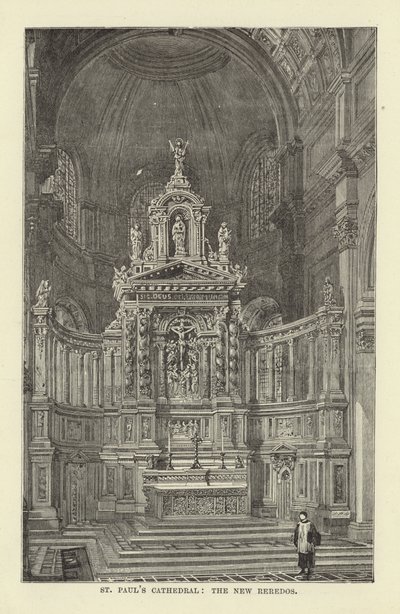St Pauls大教堂，新Reredos 作者 英语学校