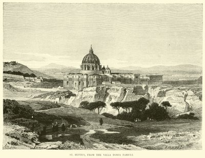 St Peters，来自Villa Doria Pamfili 作者 英语学校