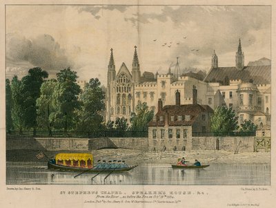 St Stephens Chapel，Speakers House等，伦敦威斯敏斯特，泰晤士河 作者 英语学校