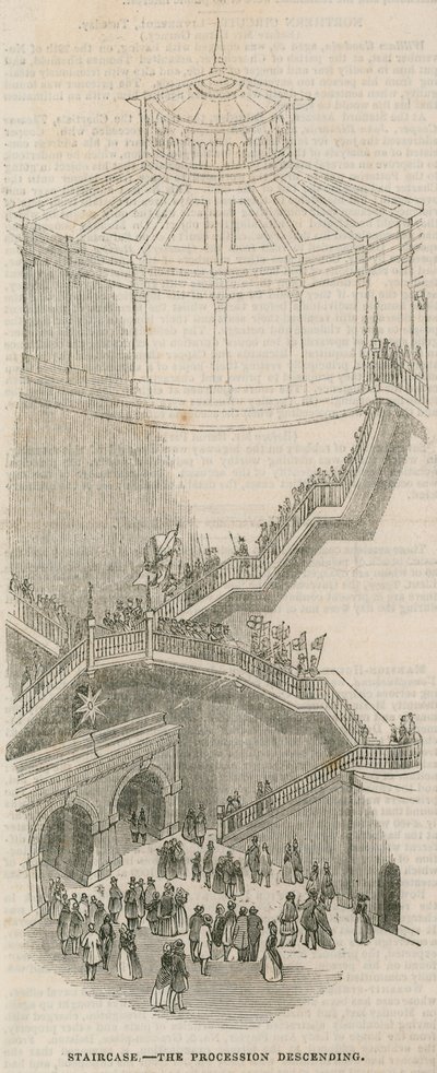 游行队伍下降的楼梯 作者 英语学校