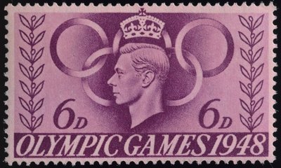 纪念1948年伦敦奥运会的邮票 作者 英语学校