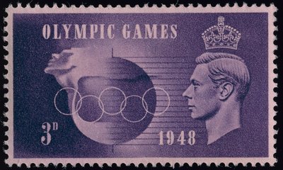 纪念1948年伦敦奥运会的邮票 作者 英语学校