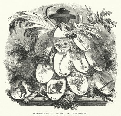 部落的标准，De Loutherbourg（雕刻）。 作者 英语学校