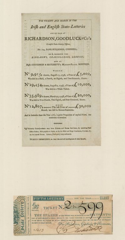 国家彩票，1812年 作者 英语学校