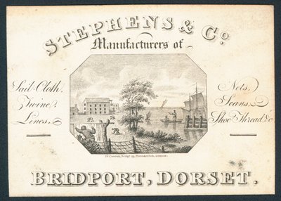 Stephens＆Co，帆布，网，麻绳，线和鞋线，贸易卡制造商 作者 英语学校