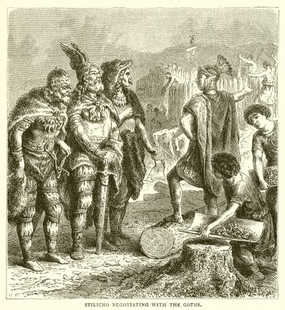 Stilicho与哥特人谈判 作者 英语学校