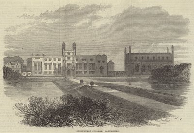 兰开夏郡斯托尼赫斯特学院（版画） 作者 英语学校