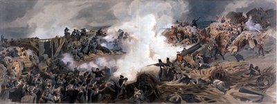 1855年，塞巴斯托波尔的大雷那，从图纸，照片和笔记的战争惊人回忆的军官组合中的攻击，当场拍摄，制作成完整图片 作者 英语学校