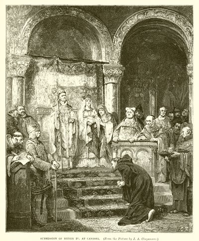 在Canossa提交Henry IV 作者 英语学校
