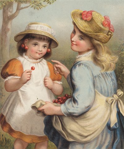 夏日耳环 (chromolitho) 作者 英语学校