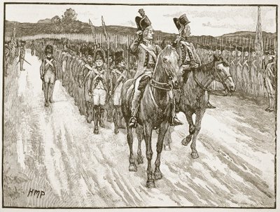 1781年约克镇康沃利斯勋爵投降，卡塞尔斯插图英国历史（插图） 作者 英语学校