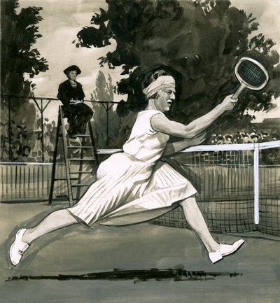 Suzanne Lenglen，女子单打冠军 作者 英语学校