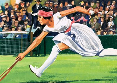 Suzanne Lengten，1925年女子单打冠军赛冠军 作者 英语学校