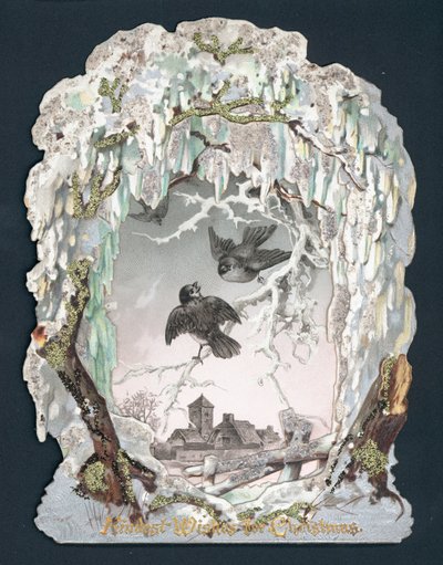 燕子在雪地里，圣诞贺卡 作者 英语学校