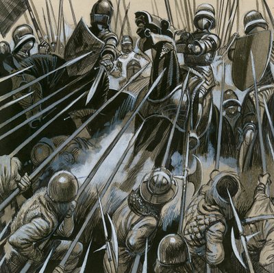 1476-77 年瑞士士兵击败勃艮第军队 作者 英语学校