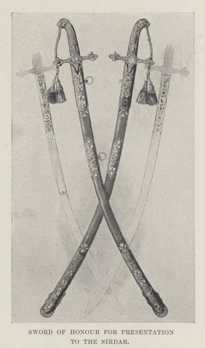 献给 Sirdar 的荣誉之剑（石版画） 作者 英语学校