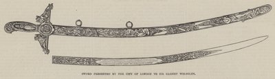伦敦市赠送给 Garnet Wolseley 爵士的剑（雕刻） 作者 英语学校
