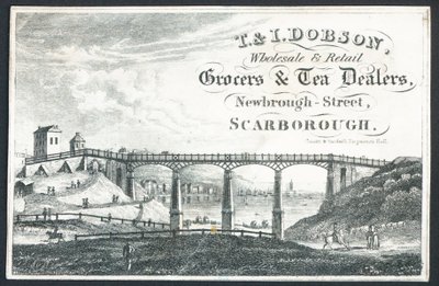 T＆I Dobson，批发和零售杂货店和茶叶经销商，贸易卡 作者 英语学校