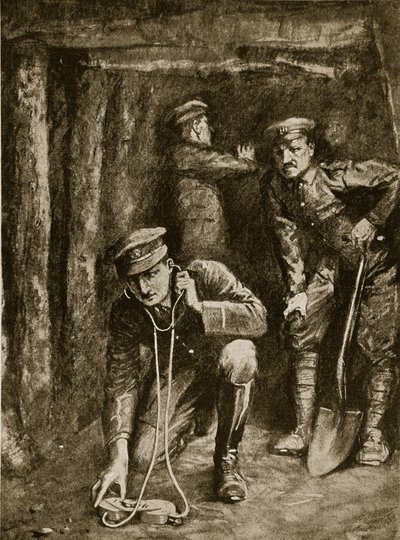 1914-19年海沟采矿作业的紧张时刻 作者 英语学校