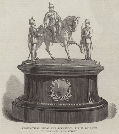 利物浦步枪旅给 R J Tinley 中校的证词（雕刻） 作者 英语学校