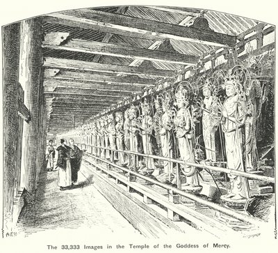 观音庙中的 33333 幅图像（雕刻） 作者 英语学校