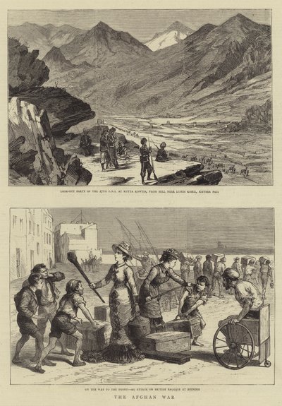 The Afghan War (engraving) 作者 英语学校