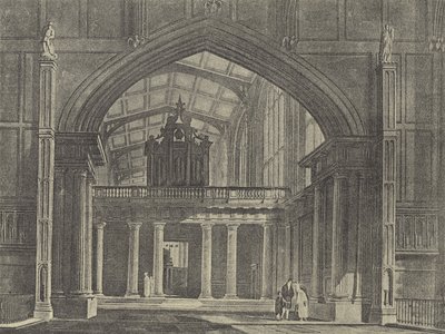 Ante-Chapel，1816年（雕刻） 作者 英语学校