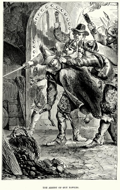 盖伊-福克斯被捕（雕刻） 作者 英语学校