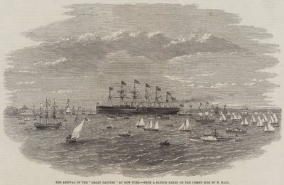 The Arrival of the "Great Eastern" at New York (engraving) 作者 英语学校