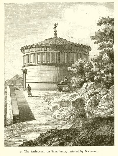 在Samothrace上的Arsinoeum，由Nietmann修复 作者 英语学校