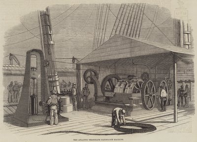 The Atlantic Telegraph Paying-Out Machine (engraving) 作者 英语学校