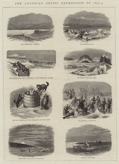 1872-4 年奥地利北极探险队（版画） 作者 英语学校