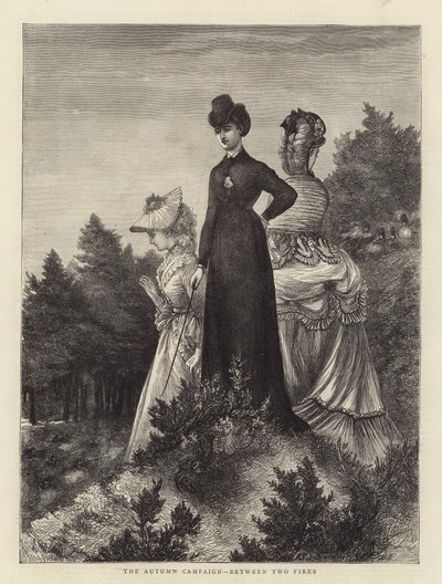 The Autumn Campaign, between two fires (engraving) 作者 英语学校