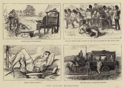 The Autumn Manoeuvres (engraving) 作者 英语学校