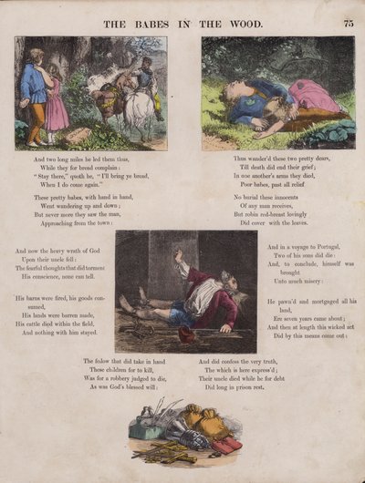 The Babes In The Wood (coloured engraving) 作者 英语学校