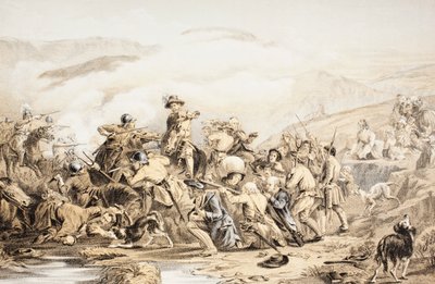 Drumclog战役，1679年6月1日，来自“苏格兰有价值的根据Howie的第二版，1781”，作者John Howie（1735-93）于1879年出版 作者 英语学校