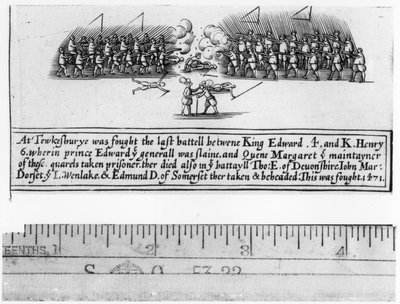 图尔克斯伯里战役于1471年在爱德华四世（1442-83）和爱德华王子（1453-71）之间作战 作者 英语学校