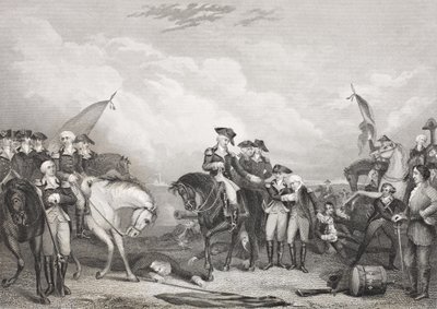 特伦顿战役，1776年12月26日，来自“历史肖像画廊”，出版于1880年 作者 英语学校