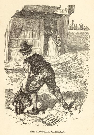 The Blackwall waterman (engraving) 作者 英语学校