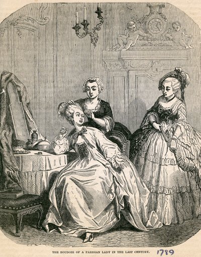 1789年的一个巴黎女士的闺房 作者 英语学校