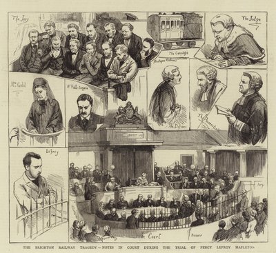 布赖顿铁路悲剧，Percy Lefroy Mapleton审判期间的法庭笔记 作者 英语学校