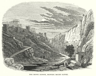 The Brook Kidron, showing Mount Olivet (engraving) 作者 英语学校