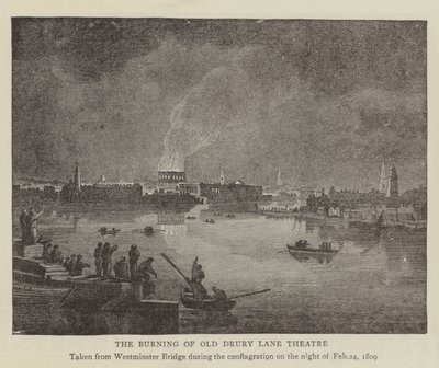 The Burning of Old Drury Lane Theatre (engraving) 作者 英语学校