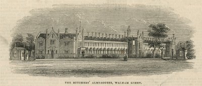Walham Green的Butchers Almhouses 作者 英语学校