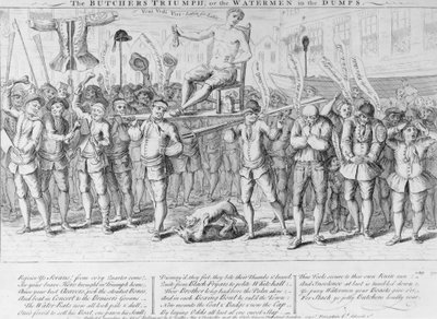1750年屠夫的胜利，或倾倒的沃特曼 作者 英语学校