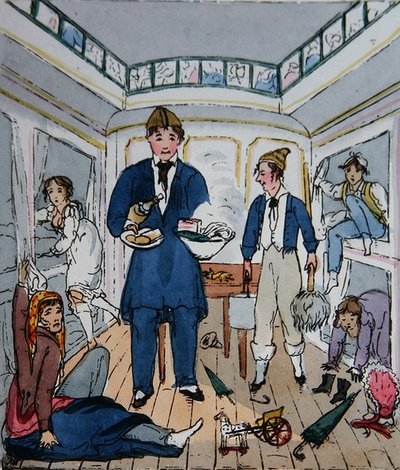 小屋》，摘自罗杰-布克姆的《De Paris a Douvres》。 作者 英语学校