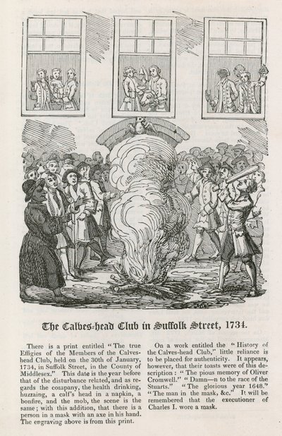 1734年在萨福克街的小牛头俱乐部 作者 英语学校