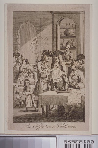 咖啡馆政治家，1772年 作者 英语学校