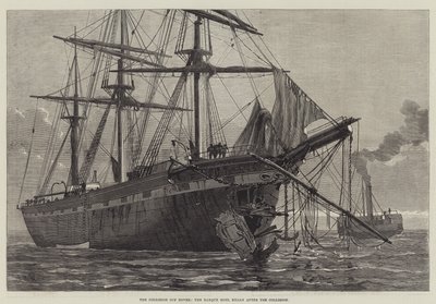 多佛的碰撞，碰撞后的 Barque Moel Eilian（雕刻） 作者 英语学校